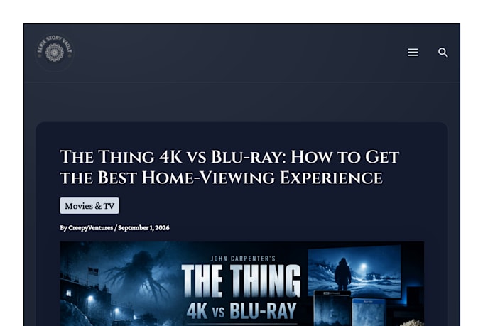 research and write horror and entertainment buying guides